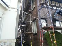 A recent exterior house painting service job in the area